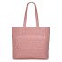 URBAN FOREST Nancy Pastel Pink Quilted Leather Handbag for Women