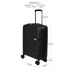 URBAN FOREST Phoenix Black Polypropylene Hard-Sided 55cm Carry-on Trolley Luggage Case