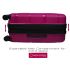 URBAN FOREST Phoenix Magenta Polypropylene Hard-Sided 78cm Check-in Trolley Luggage