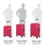 American Tourister Liftoff Spinner 67 cm Medium Berry Blast Polypropylene Check-in Hard Luggage with Double Wheel (Trolley/Suitcase), Pink