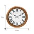 Titan Contemporary Brown Analog Wall Clock with Silent Sweep Technology - 42 Cm X 42 Cm (Large),Plastic