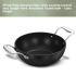Hawkins Futura Pro 2.5 Litre Deep-Fry Pan, Nonstick Kadhai with Stainless Steel Handles and Stainless Steel Lid, Balck (PNK25S)