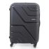 American Tourister Trolley Bag for Travel | Upland Spinner 79 Cms Polypropylene Hardsided Large Check-in Luggage Bag | Suitcase for Travel | Trolley Bag for Travelling, Black