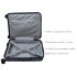 URBAN FOREST Phoenix Metalic Grey Polypropylene Hard-Sided 55cm Carry-on and 67cm Check-in Trolley Luggage Set