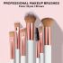 RENEE All In 1 Professional Makeup Brush Set of 6, Premium Easy To Hold & Precise Application For Face, Eyes & Brows | Cruelty Free & Uniquely Designed Super Soft Bristles For Unparalleled Precision