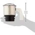 Preethi MGA 501 0.4L Chutney Jar for Eco Plus/Chef Pro and Blue Leaf, Small, Silver 