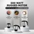 Preethi Tiara Mixer Grinder 500 Watt 3 Stainless Steel Jars Grey & Black 