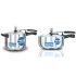 HAWKINS Stainless Steel Pressure Cooker, 5 litres, Silver & Stainless Steel Wide Pressure Cooker, 3 litres, Silver Combo