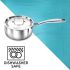 Hawkins Pro 2.5 Litre Sauce Pan, Triply Sauce Pan with Stainless Steel Handle and Stainless Steel Lid, Silver (PSSP25S)