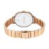 Titan Purple Secluded Quartz Analog Rose Gold Dial with Rose Gold Plating Stainless Steel Strap Watch for Women