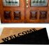 Onlymat Welcome Dual Theme Printed Anti-Slip Rectangular Doormat Entryway Rug Natural Coir Material with PVC Backing for Outdoor Entrance Home Multipurpose Mats Floor Door Hall Drawing Room Living Room (75cm x 45cm)