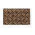 Onlymat Floral Print Coir Anti-slip PVC Back Doormat for Indoors, Outdoors, Patio, Living Room, Kitchen (75cm x 45cm, Black, Brown)