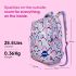 American Tourister Starlet, 25.5L Volume School Backpack with Front Organizer and Spacious Interiors for Girls & Women - Rainbow Hues