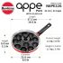 Hawkins Nonstick Appe Pan with Glass Lid, 12 Cups, Diameter 22 cm, Black , Cast Aluminium, Red