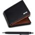 URBAN FOREST Black/Redwood Leather Wallet & Pen Combo Gift Set for Men