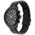 Titan Regalia Quartz Multifunction Black Dial Stainless Steel Strap Watch for Men-NS1829NM02/NT1829NM02