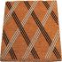 Onlymat Retro Criss Cross Flock Natural Coir Door Mat - (45 cm x 75 cm, Beige)