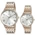 Titan Bandhan Rose Gold Dial Analog with Date Stainless Steel Strap watch for Couple-NS9400194201WM01P/NT9400194201WM01