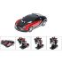 Cable World Plastic Battery Operated Converting Car to Robot, Robot to Car Automatically,Robot Toy, with Light and Sound for Kids Indoor and Outdoor 3 Year, Pack of 1,(Blue)