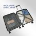 Safari Select Aerolite 55 CM Small Cabin Black Front Open Hard Shell Double Spinner Trolley/Luggage Bag with TSA Lock, Dual 8 Wheels and Anti-Theft Zipper
