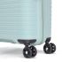 American Tourister Liftoff 55 Cms Small Cabin Polypropylene Hard Sided Double Spinner Wheel Luggage/Trolley Bag/Speed_Wheel 4 Wheel Suitcase (Seafoam Blue)