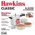 Hawkins 6.5 Litre Classic Pressure Cooker with Pots, Inner Lid Cooker with Separator Set, Silver (CL66)