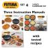 Hawkins Futura 3 Pieces Cookware Set 4 - Hard Anodised Tava, Kadhai, Cook-n-Serve Bowl with One Hard Anodised Lid, Black (ASET4)Aluminium
