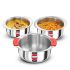 Hawkins Kitchen Gift Pack 2023 (23SGP) 3 Pieces Set of 1.5 Litre, 2 Litre and 2.5 Litre Triply Stainless Steel Patila, Tope, Bhagona, Tapeli, Saucepans Silver