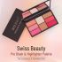 Swiss Beauty Pro Blusher & Highlighter Palette For Face Makeup | Shade-02, 18g