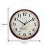 Titan Dark Brown Wood Finish Analog Clock with Ship Design On Dial and Silent Sweep - 39.8 Cm X 39.8 Cm (Large)