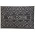 Onlymat Welcome Printed Door Mat (Silver Colour) Heavy-Duty, Long-Lasting Entryway Rug Natural Rubber Material with Anti-Slip Backing for High Traffic Areas, 60x90cm