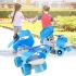 Cable World Boy Roller Skates For Kids Age Group 5-15 Years Adjustable Inline Skating Shoes, Blue
