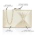 Lavie Women's Bow Frame Clutch Bags | Detachable Chain Sling Strap | Ladies Purse Wallet