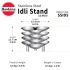 Hawkins Stainless Steel Idli Stand - 12 Idlis, (For 5 Litre and bigger Pressure Cooker), Silver (SSID5)