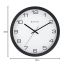 Titan Contemporary Wall Clock with Silent Sweep Technology - 30 Cm X 30 Cm (Medium)(Plastic) - Analog, Silver