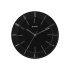 Titan Contemporary Wall Clock with Domed Glass - 27 Cm X 27 Cm (Small), Analog, Black