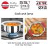 Hawkins 2 Litre Metro Patila, Triply Stainless Steel Tope, Induction Bhagona, Tapeli, Silver (SSP20)