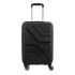 American Tourister Upland Spinner 55 Cms Polypropylene Hardsided Small Cabin Luggage|Speed_Wheel 8 Wheel Suitcase|Trolley Bag, Black, 24.5 Centimeters