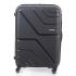American Tourister 68Cm Medium Polypropylene Hard-Sided 4 Wheel Spinner Carry-On Luggage (Black)