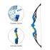 Cable World Sports Super Archery Bow and Arrow Set with Dart Target Board, Colourful with 3 Suction Cup Tip Arrows