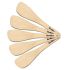Hawkins Set of 5 Cooking Cedar Wood Spatulas, Ladles, Turners, Flippers, Scrappers, Servers for Nonstick Cookware (SPTL5)