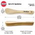 Hawkins Set of 5 Cooking Cedar Wood Spatulas, Ladles, Turners, Flippers, Scrappers, Servers for Nonstick Cookware (SPTL5)