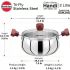 Hawkins 2 Litre Cook n Serve Handi, Triply Stainless Steel Handi with Glass Lid, Induction Sauce Pan, Biryani Handi, Saucepan, Silver (SSH20G)
