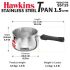 Hawkins 1.5 Litre Tpan, Stainless Steel Tea Pan, Induction Sauce Pan, Chai Pan, Saucepan, Silver (SST15)