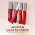 Swiss Beauty Stain Matte Lipstick | Long Lasting, Hydrating & Lightweight Lipstick | Hazienut, 3.4gm|