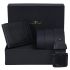 URBAN FOREST Stannis Black Leather Wallet & Black Casual Belt Combo Gift Set for Men
