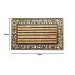 Onlymat Striped Natural Coir Rubber & Beige Doormat with Decorative Designed Border Long-Lasting, Heavy Duty, Large & Thick Entryway Rug for Indoor & Covered Door Entrances (75cm x 45cm, Rectangular)