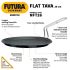 Hawkins Futura 26 cm Flat Tava, Non Stick Tawa with Stainless Steel Handle, Tawa with Rim, Pancake Pan, Flat Pan, Black (NFT26)