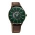 Titan Green Dial World Time with Date Leather Strap Watch for Men-NS90145QL01/NT90145QL01
