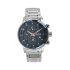 Titan Octane Chronograph Blue Dial Stainless Steel Strap Watch for Men-NS90086KM01/NT90086KM01